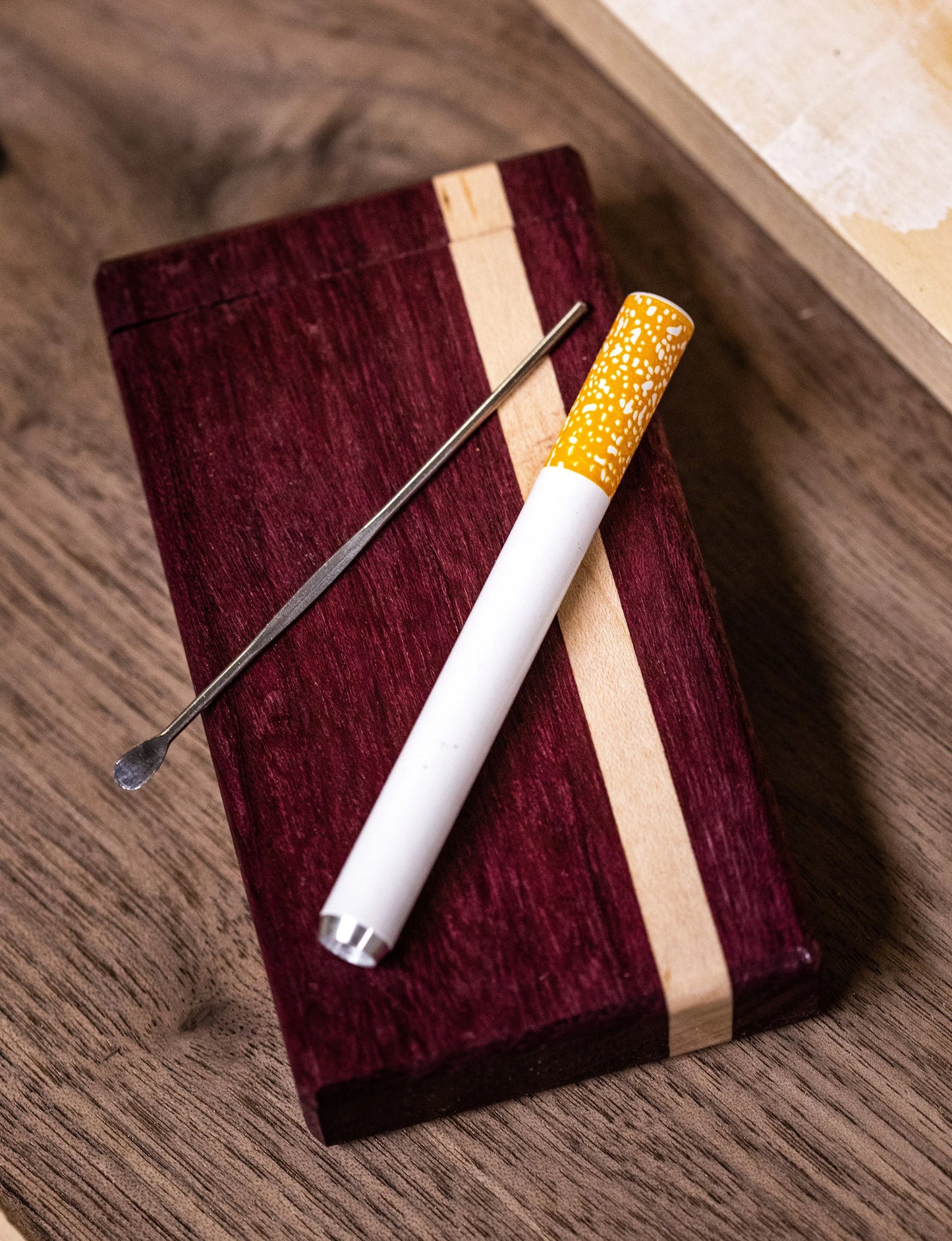 Handmade Wooden One Hitter Case