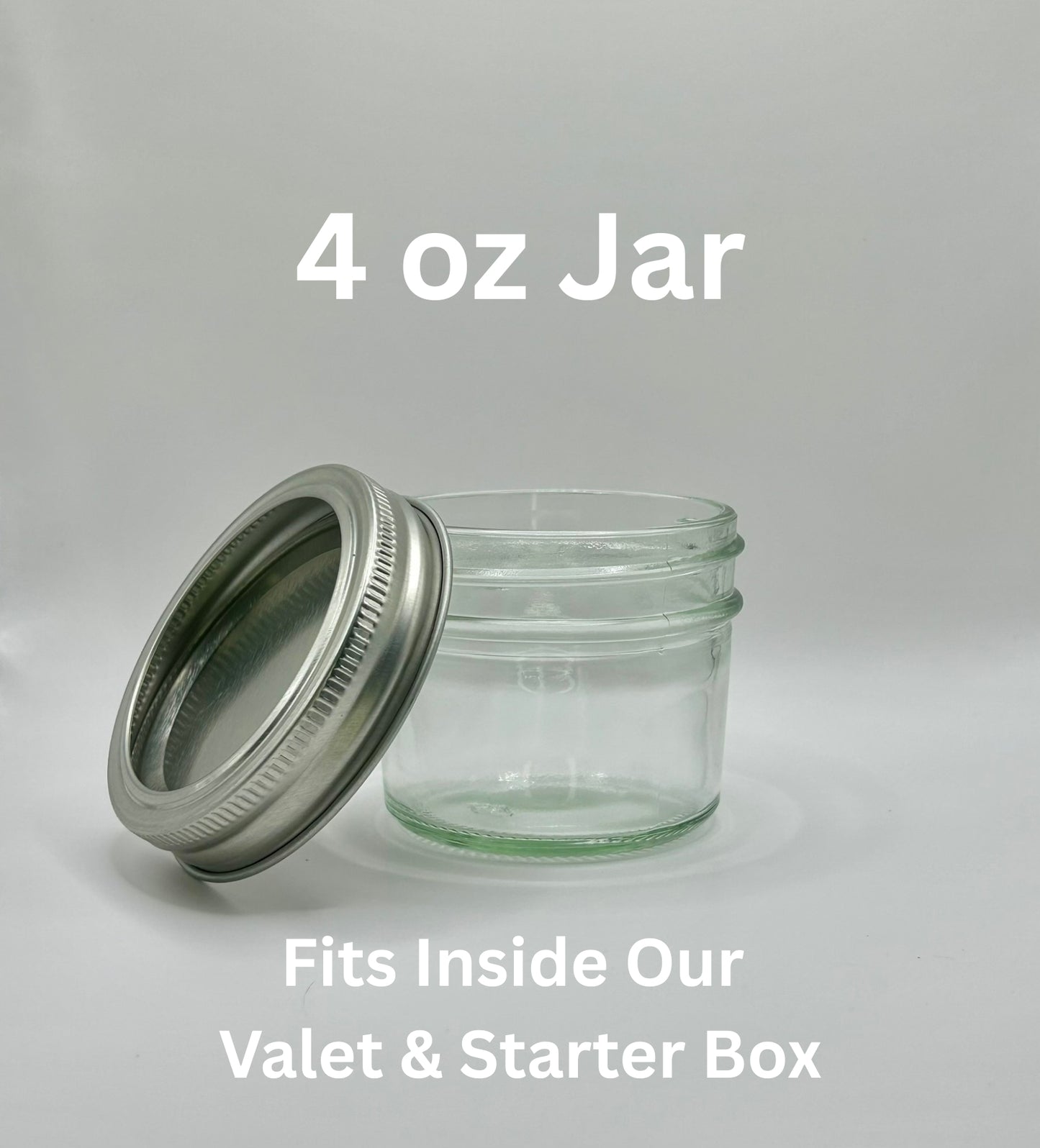 4 oz Storage Mason Jar with Labels
