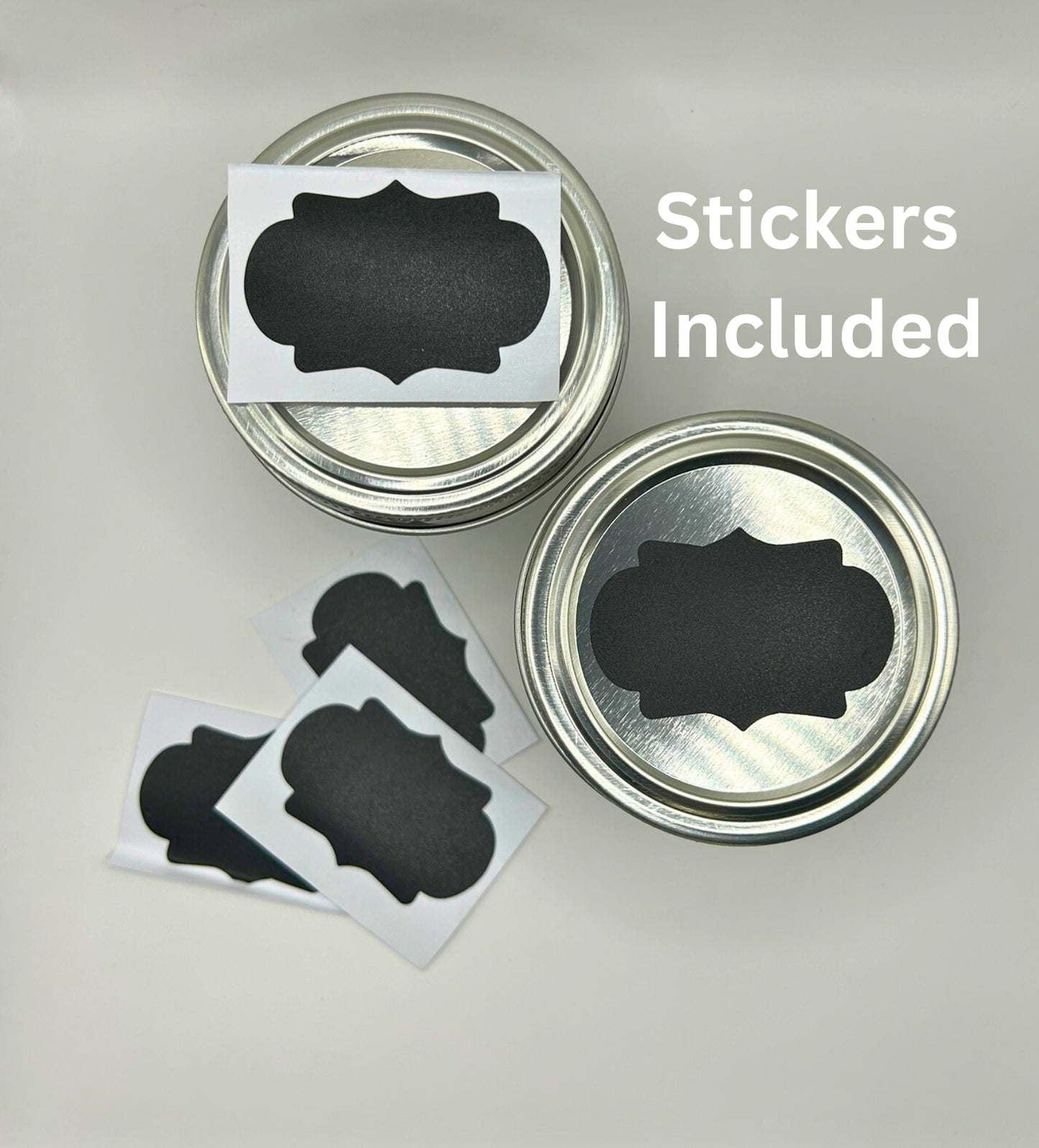 4 oz Storage Mason Jar with Labels